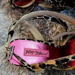 Betsy Johnson Leopard Heels
